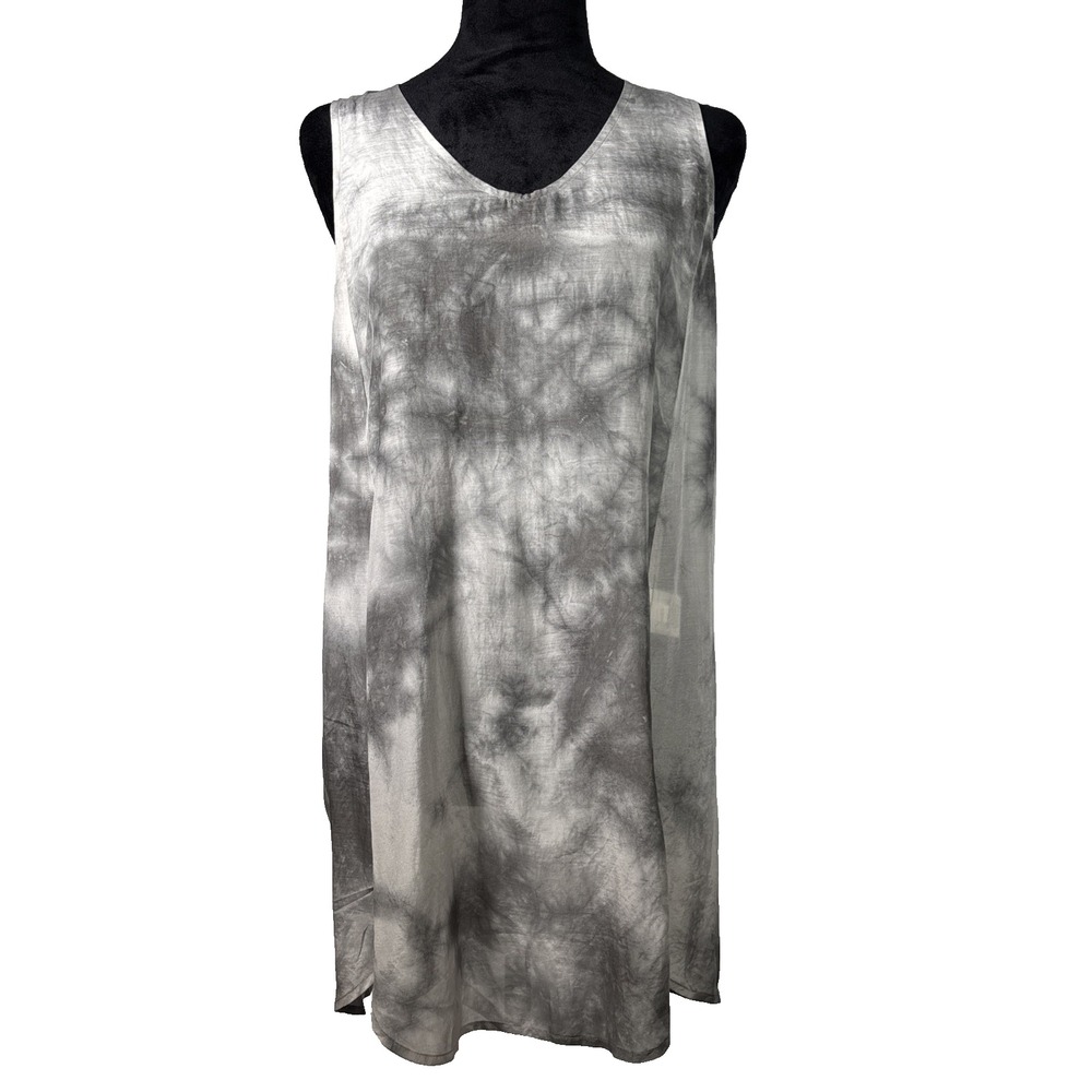 Eileen Fisher Silk Blend Whimsigoth Top XS Fairy Grunge Lightweight Layering